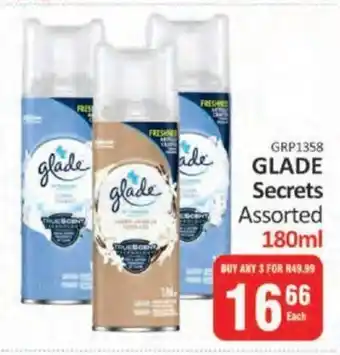 KitKat Cash and Carry GLADE Secrets Assorted 180ml offer