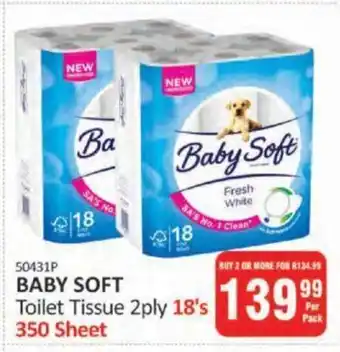 KitKat Cash and Carry BABY SOFT Toilet Tissue 2ply 18's 350 Sheet offer