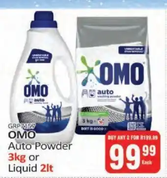 KitKat Cash and Carry OMO Auto Powder 3kg or Liquid 2lt offer