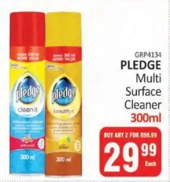 PLEDGE Multi Surface Cleaner 300ml