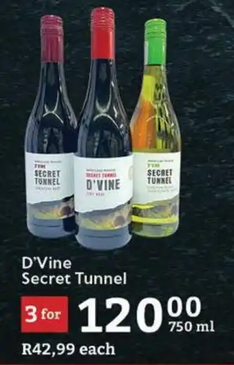 Oxford Freshmarket D'Vine Secret Tunnel offer