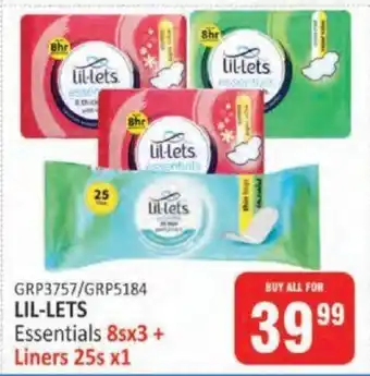 KitKat Cash and Carry LIL-LETS Essentials 8sx3 + Liners 25s x1 offer