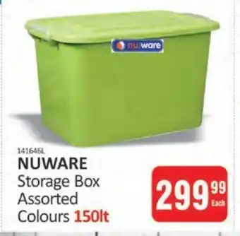 NUWARE Storage Box Assorted Colours 150lt