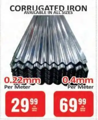 KitKat Cash and Carry CORRUGATED IRON 0.22mm offer