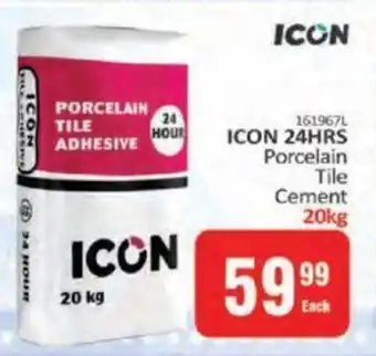 KitKat Cash and Carry ICON 24HRS Porcelain Tile Cement 20kg offer