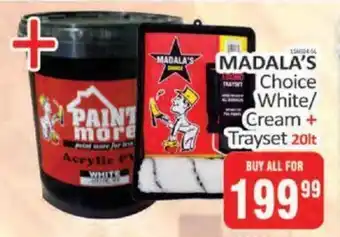 KitKat Cash and Carry MADALA'S Choice White/ Cream + Trayset 20lt offer