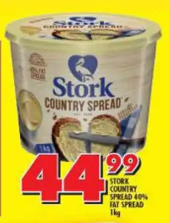 Shoprite STORK COUNTRY SPREAD 40% FAT SPREAD 1kg offer