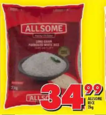 Shoprite ALLSOME RICE 2kg offer