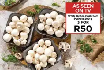 Food Lover's Market White Button Mushroom Punnets 200g offer