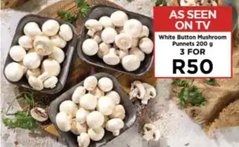 Food Lover's Market White Button Mushroom Punnets 200g offer