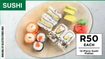 Food Lover's Market 12-Piece Sushi Platter offer