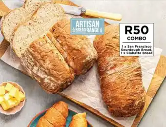 Food Lover's Market 1 x San Francisco Sourdough Bread, 1 x Clabatta Bread offer