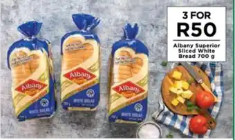 Albany Superior Sliced White Bread 700g