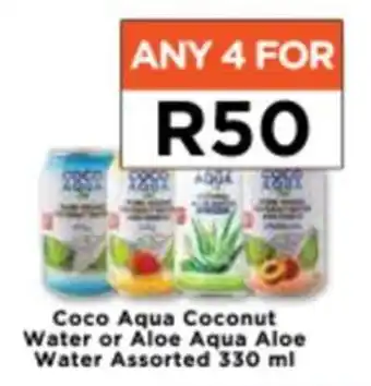 Food Lover's Market Coco Aqua Coconut Water or Aloe Aqua Aloe Water Assorted 330ml offer