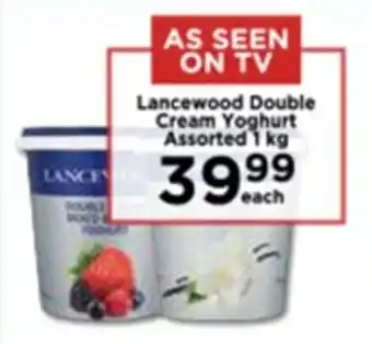 Food Lover's Market Lancewood Double Cream Yoghurt Assorted 1kg offer