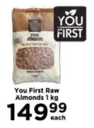 Food Lover's Market You First Raw Almonds 1kg offer