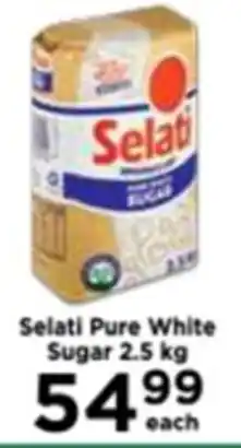 Food Lover's Market Selati Pure White Sugar 2.5kg offer