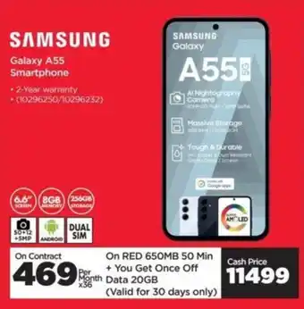 HiFi Corp SAMSUNG Galaxy A55 Smartphone offer