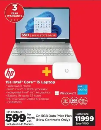 HiFi Corp HP 15s Intel Core i5 Laptop offer