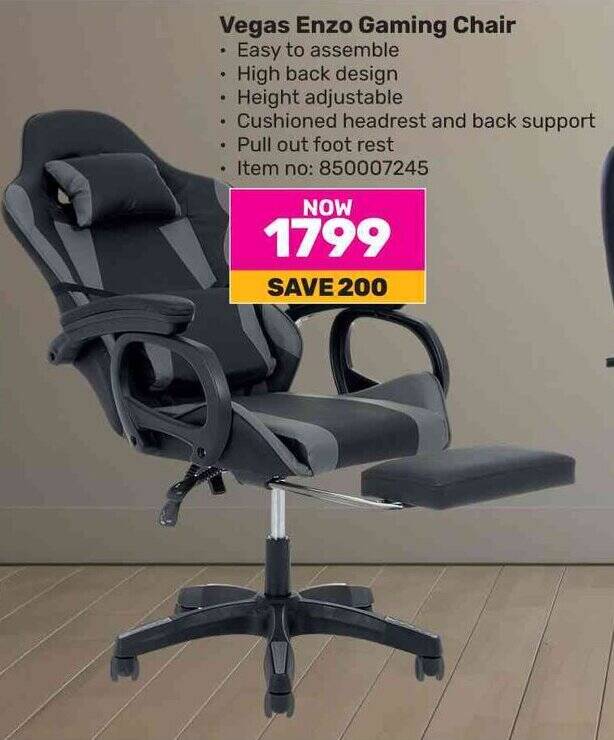 Vegas Enzo Gaming Chair offer at Game