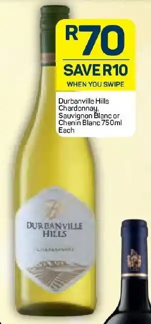 Pick n Pay Liquor Durbanville Hills Chardonnay, Sauvignon Blanc or Chenin Blanc 750ml offer