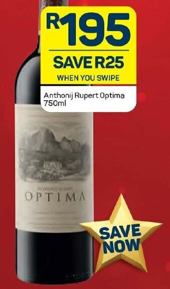 Pick n Pay Liquor Anthonij Rupert Optima 750ml offer