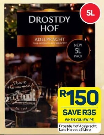 Pick n Pay Liquor Drostdy Hof Adelpracht Late Harvest 5L offer