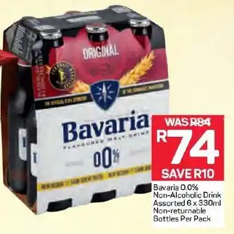 Pick n Pay Liquor Bavaria 0.0% Non-Alcoholic Drink 6x330ml offer