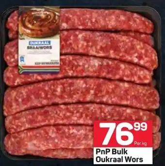 Pick n Pay PnP Bulk Oukraal BraaiWors offer