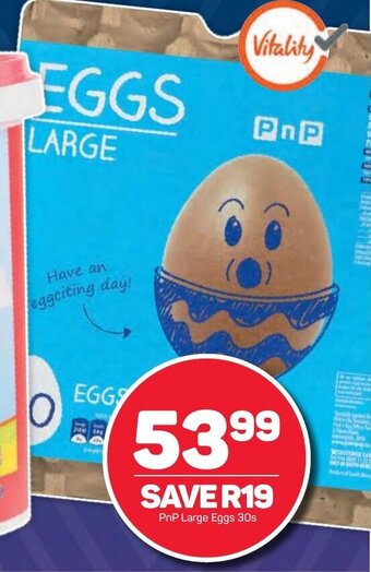 Pick n Pay PnP Large Eggs 30s offer