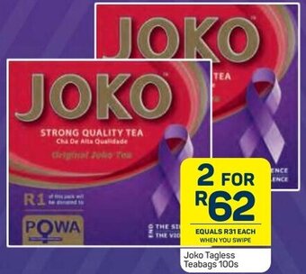 Pick n Pay Joko Tagless Teabags 100s offer