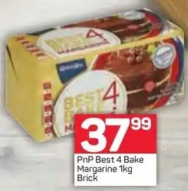 Pick n Pay PnP Best 4 Bake Margarine 1kg Brick offer