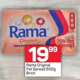 Pick n Pay Rama Original Fat Spread 500g Brick offer