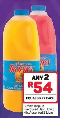 Pick n Pay Clover Tropika Flavoured Dairy Fruit Mix Assorted 2x2L offer