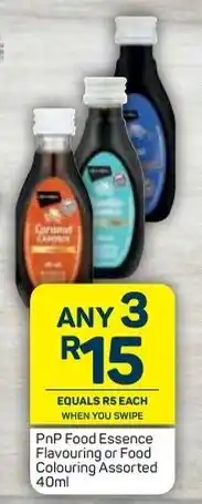 Pick n Pay PnP Food Essence Flavouring or Food Colouring Assorted 40ml offer