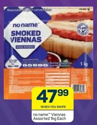 Pick n Pay No Name Smoked Viennas 1kg offer
