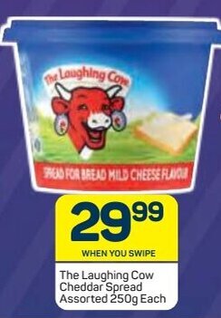 Pick n Pay The Laughing Cow Cheddar Spread 250g offer