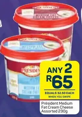 Pick n Pay Président Medium Fat Cream Cheese 2x230g offer