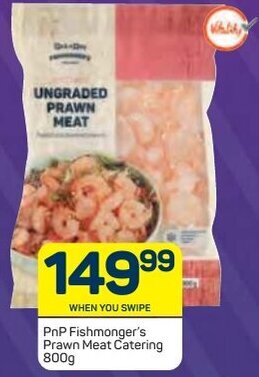 Pick n Pay PnP Fishmonger's Prawn Meat Catering 800g offer