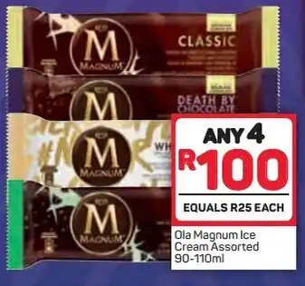 Pick n Pay Ola Magnum Ice Cream 4x90-110ml offer