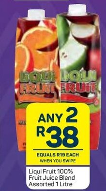 Pick n Pay Liqui Fruit 100% Fruit Juice Blend Assorted 1 Litre offer