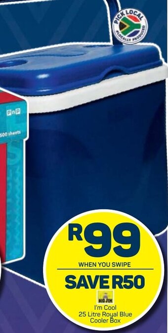 Pick n Pay I'm Cool 25 Litre Royal Blue Cooler Box offer