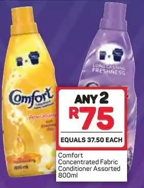 Pick n Pay Comfort Concentrate Fabric Conditioner Assorted 800ml offer