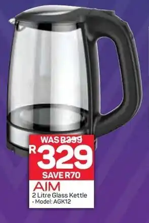 Pick n Pay AIM Glass Kettle 2Litre offer
