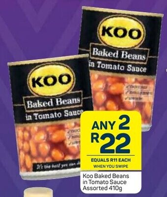 Pick n Pay Koo Baked Beans in Tomato Sauce 2x410g offer
