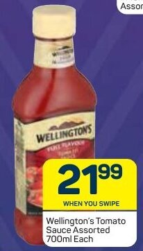 Pick n Pay Wellington's Tomato Sauce 700ml offer