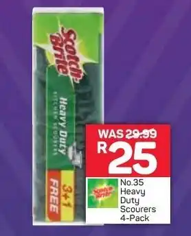 Pick n Pay Scotch Brite No.35 Heavy Duty Scourers 4-Pack offer