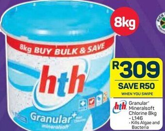 Pick n Pay HTH Granular Mineralsoft Chlorine 8kg offer