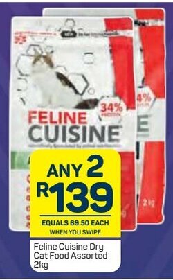 Pick n Pay Feline Cuisine Dry Cat Food Assorted 2kg offer