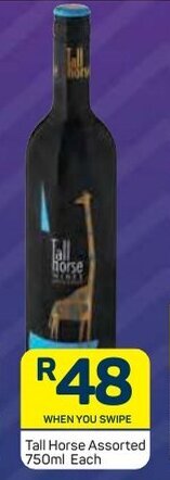 Pick n Pay Tall Horse Assorted 750ml offer